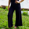 Dreaming Goddess Wide-Leg Pant in BLACK, Size SMALL