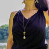 Dreaming Goddess Cowl Top in BLACK, Size SMALL