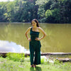 Aphrodite Goddess Pant in FOREST GREEN, Size SMALL