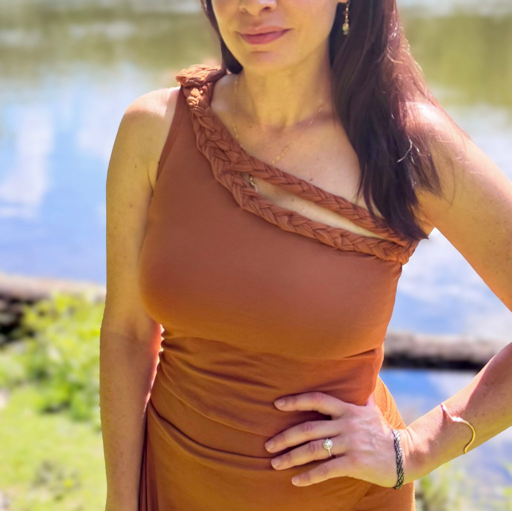 Demeter Duo-Braided Top in FRENCH CLAY, Size SMALL