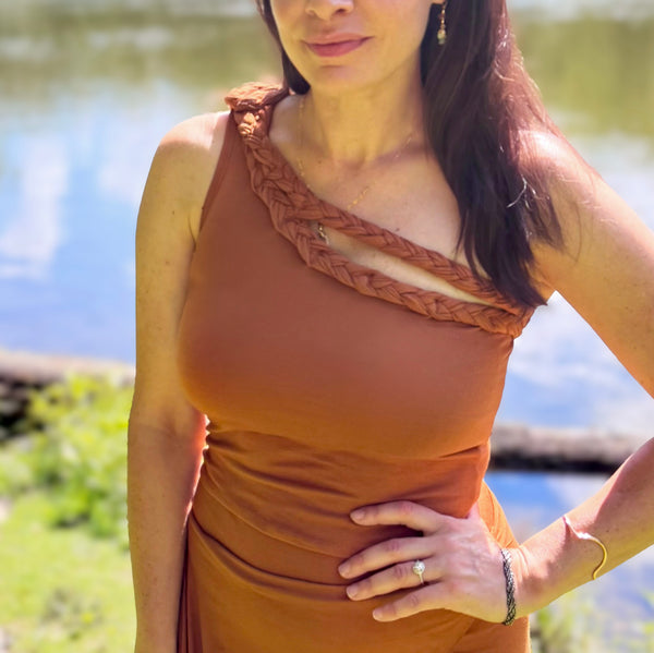 Demeter Duo-Braided Top in FRENCH CLAY, Size SMALL