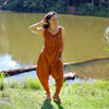 Artemis Harem Pocket Pant in TERRA COTTA, Size MEDIUM