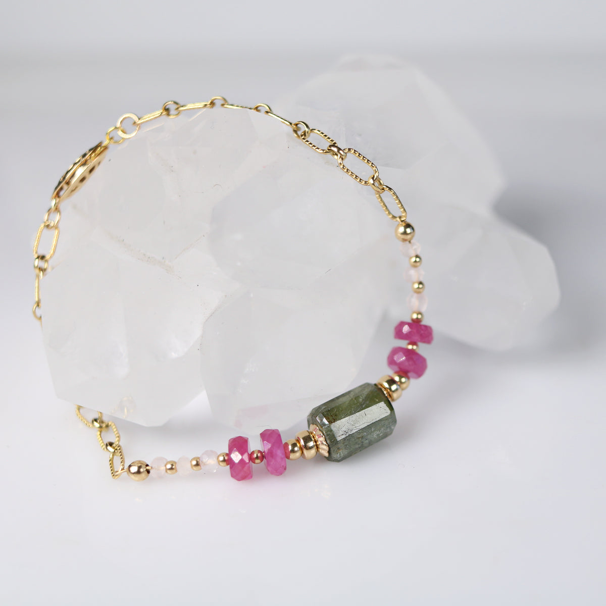 Gentle Heart Bracelet | Pink Tourmaline Bracelet